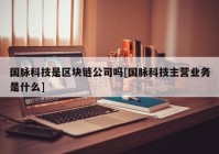 国脉科技是区块链公司吗[国脉科技主营业务是什么]